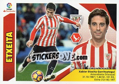 Cromo Etxeita (5B) - Liga Spagnola 2017-2018 n. 76 - Colecciones ESTE