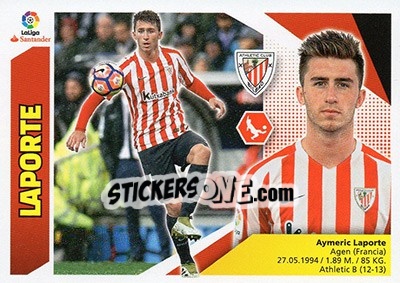 Cromo Laporte (6) - Liga Spagnola 2017-2018 - Colecciones ESTE