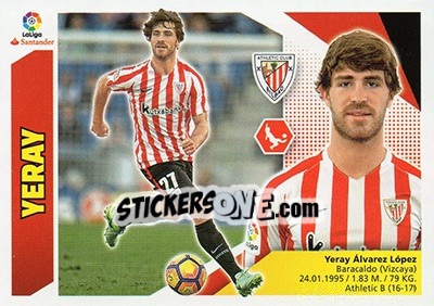 Sticker Yeray (7A) - Liga Spagnola 2017-2018 n. 78 - Colecciones ESTE