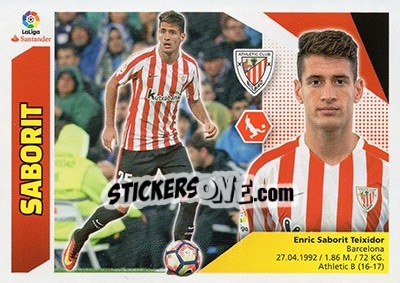 Sticker Saborit (7B) - Liga Spagnola 2017-2018 n. 79 - Colecciones ESTE