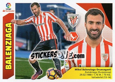 Figurina Balenziaga (8) - Liga Spagnola 2017-2018 n. 80 - Colecciones ESTE