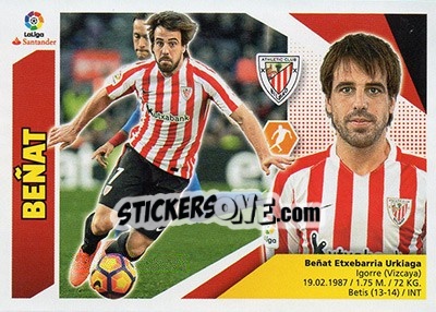 Sticker Beñat (11) - Liga Spagnola 2017-2018 - Colecciones ESTE