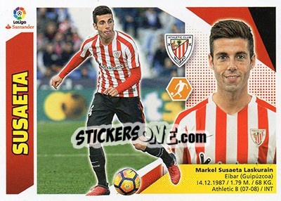 Cromo Susaeta (13A) - Liga Spagnola 2017-2018 n. 86 - Colecciones ESTE