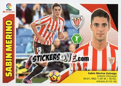 Sticker Sabin Merino (13B) - Liga Spagnola 2017-2018 n. 87 - Colecciones ESTE