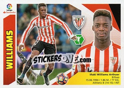 Sticker Williams (16) - Liga Spagnola 2017-2018 n. 90 - Colecciones ESTE