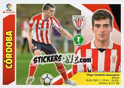 Sticker Córdoba (14 BIS) - Liga Spagnola 2017-2018 n. 91 - Colecciones ESTE