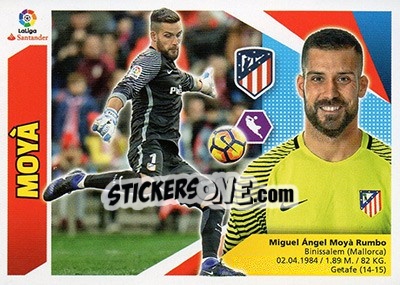 Sticker Moyà (2) - Liga Spagnola 2017-2018 - Colecciones ESTE