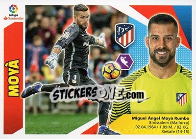 Sticker Moyà (2) - Liga Spagnola 2017-2018 n. 102 - Colecciones ESTE