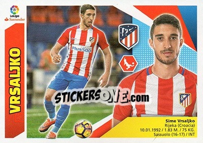Sticker Vrsaljko (4A) - Liga Spagnola 2017-2018 - Colecciones ESTE