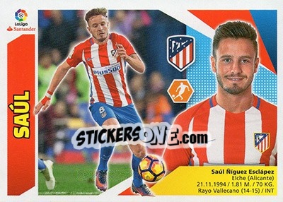 Sticker Saúl (10) - Liga Spagnola 2017-2018 - Colecciones ESTE