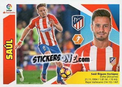 Sticker Saúl (10) - Liga Spagnola 2017-2018 n. 112 - Colecciones ESTE