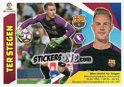 Cromo Ter Stegen (1) - Liga Spagnola 2017-2018 n. 131 - Colecciones ESTE