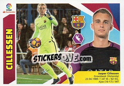 Sticker Cillessen (2) - Liga Spagnola 2017-2018 - Colecciones ESTE