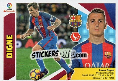 Sticker Digne (7B) - Liga Spagnola 2017-2018 n. 139 - Colecciones ESTE