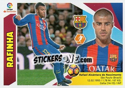 Sticker Rafinha (12A) - Liga Spagnola 2017-2018 n. 144 - Colecciones ESTE