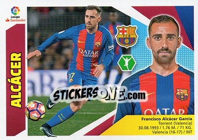 Sticker Alcácer (14) - Liga Spagnola 2017-2018 - Colecciones ESTE