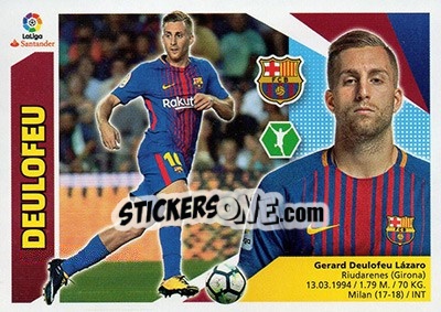 Sticker Deulofeu (16BIS) - Liga Spagnola 2017-2018 n. 150 - Colecciones ESTE