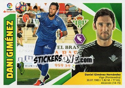Sticker Dani Giménez (2) - Liga Spagnola 2017-2018 n. 162 - Colecciones ESTE