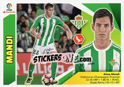 Sticker Mandi (6A) - Liga Spagnola 2017-2018 n. 166 - Colecciones ESTE