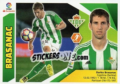 Cromo Brasanac (10) - Liga Spagnola 2017-2018 n. 171 - Colecciones ESTE