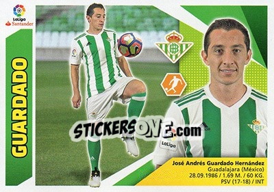 Sticker Guardado (11) - Liga Spagnola 2017-2018 n. 172 - Colecciones ESTE