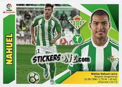 Sticker Nahuel (15) - Liga Spagnola 2017-2018 n. 177 - Colecciones ESTE