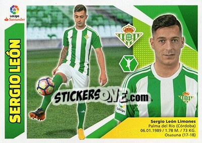 Sticker Sergio León (16) - Liga Spagnola 2017-2018 - Colecciones ESTE