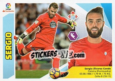 Sticker Sergio (1) - Liga Spagnola 2017-2018 n. 191 - Colecciones ESTE
