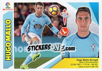 Sticker Hugo Mallo (3) - Liga Spagnola 2017-2018 - Colecciones ESTE