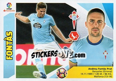 Sticker Fontàs (6B) - Liga Spagnola 2017-2018 n. 197 - Colecciones ESTE