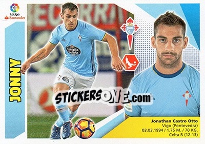 Sticker Jonny (7) - Liga Spagnola 2017-2018 n. 198 - Colecciones ESTE