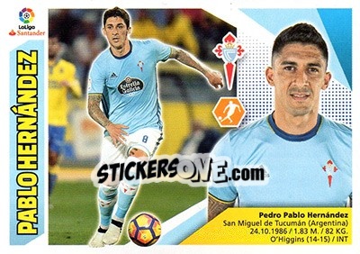 Sticker Pablo Hernández (10) - Liga Spagnola 2017-2018 - Colecciones ESTE