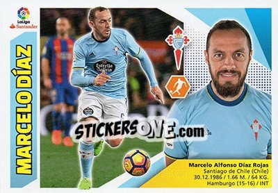 Sticker Marcelo Díaz (12B) - Liga Spagnola 2017-2018 - Colecciones ESTE