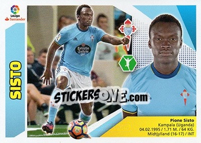Sticker Sisto (14) - Liga Spagnola 2017-2018 n. 207 - Colecciones ESTE