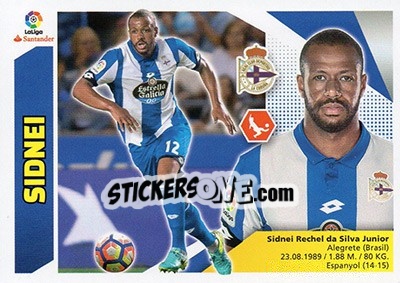 Sticker Sidnei (4) - Liga Spagnola 2017-2018 n. 224 - Colecciones ESTE