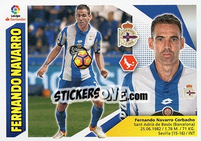 Sticker Fernando Navarro (7B) - Liga Spagnola 2017-2018 n. 228 - Colecciones ESTE