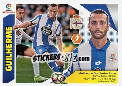 Cromo Guilherme (8) - Liga Spagnola 2017-2018 n. 229 - Colecciones ESTE