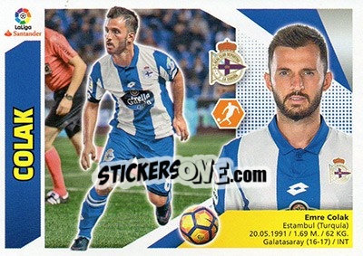 Sticker Colak (11) - Liga Spagnola 2017-2018 n. 232 - Colecciones ESTE