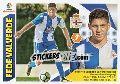 Sticker Fede Valverde (12B) - Liga Spagnola 2017-2018 - Colecciones ESTE