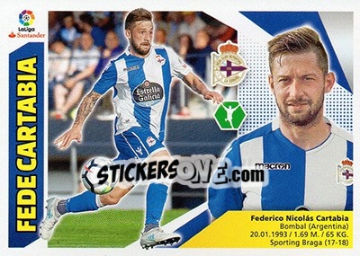 Sticker Fede Cartabria (16 BIS) - Liga Spagnola 2017-2018 n. 239 - Colecciones ESTE