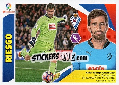 Sticker Riesgo (1) - Liga Spagnola 2017-2018 n. 251 - Colecciones ESTE
