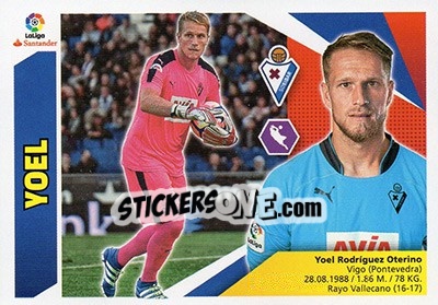 Sticker Yoel (2) - Liga Spagnola 2017-2018 n. 252 - Colecciones ESTE