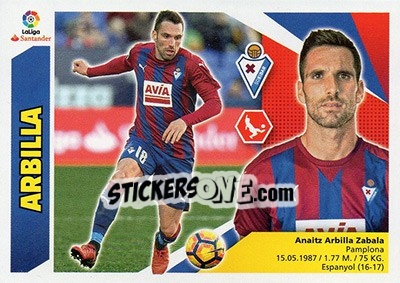 Sticker Arbilla (3) - Liga Spagnola 2017-2018 n. 253 - Colecciones ESTE