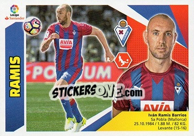 Sticker Ramis (6) - Liga Spagnola 2017-2018 n. 256 - Colecciones ESTE