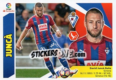 Sticker Juncà (7B) - Liga Spagnola 2017-2018 n. 258 - Colecciones ESTE