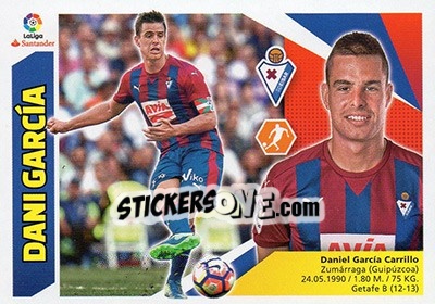 Sticker Dani García (8) - Liga Spagnola 2017-2018 n. 259 - Colecciones ESTE