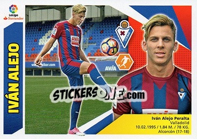 Sticker Iván Alejo (11) - Liga Spagnola 2017-2018 n. 263 - Colecciones ESTE