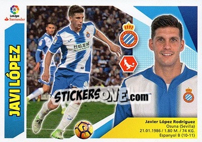 Sticker Javi López (3) - Liga Spagnola 2017-2018 n. 283 - Colecciones ESTE
