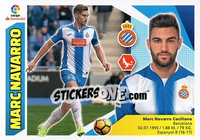Cromo Marc Navarro (4) - Liga Spagnola 2017-2018 n. 284 - Colecciones ESTE