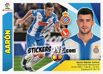 Sticker Aarón (7) - Liga Spagnola 2017-2018 n. 288 - Colecciones ESTE